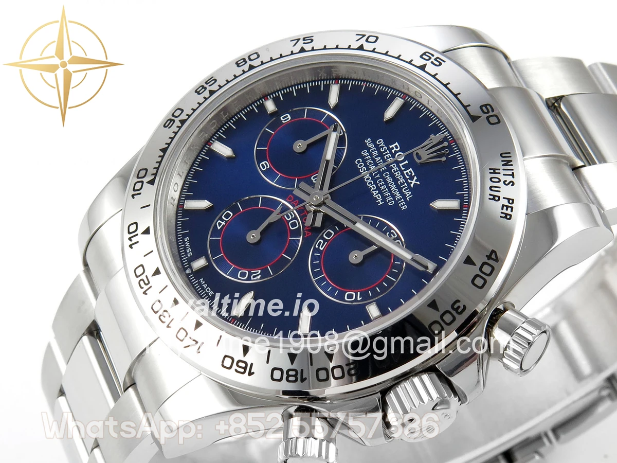 Rolex Daytona 126509 904L SS UFO Blue Dial Stick Marker On 904L SS Bracelet UF4131 (Free Sprung) - Image 5