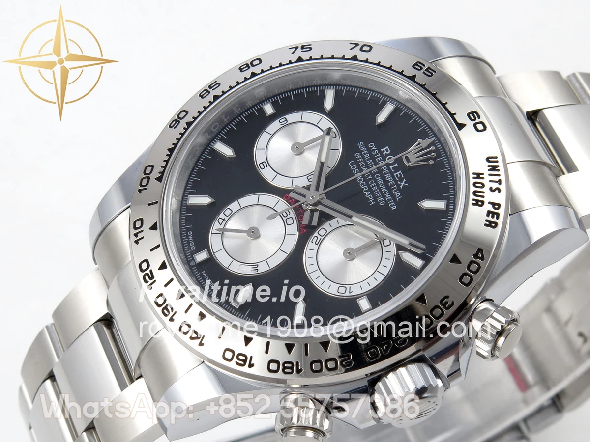 Rolex Daytona 126509 BTF Black/Silver Stick Dial on SS Braclet DD4131 (Weighted) 220g - Image 5
