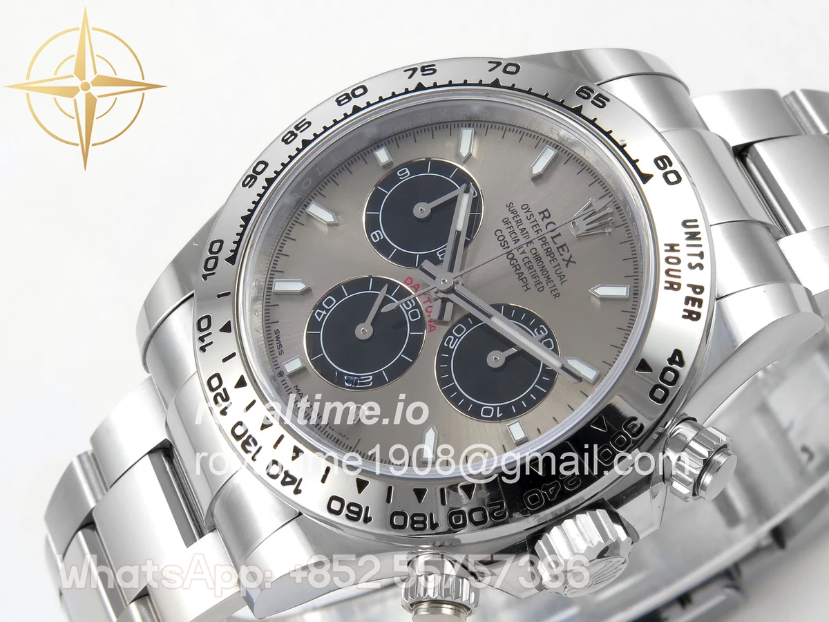 Rolex Daytona 126509 BTF Gray/Black Dial on SS Braclet DD4131 (Weighted) 220g - Image 5