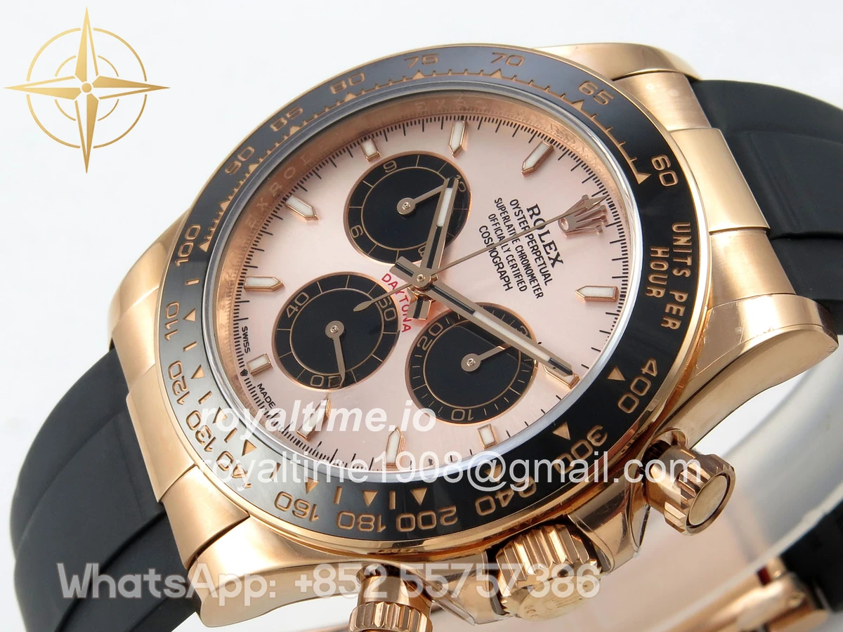 Rolex Daytona 126515 QF RG/Black Dial on Oysterflex Strap JH4131 V18 (Free Sprung) Weighted 157g - Image 5