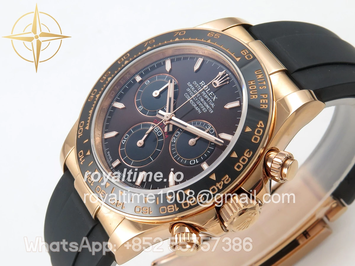 Rolex Daytona 126515 RG 3CF Chocolate Dial on Oysterflex Strap DD4131 (Gain Weight) - Image 5