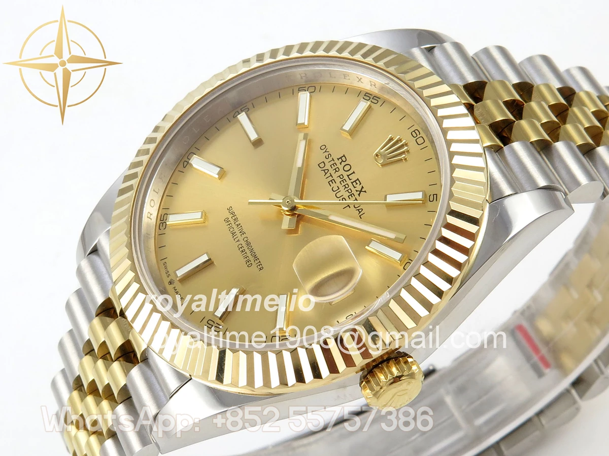 Rolex DateJust 41 126333 QF 904L Steel YG Stick Dial on SS/YG Jubilee Bracelet QF3235 (145g) - Image 5