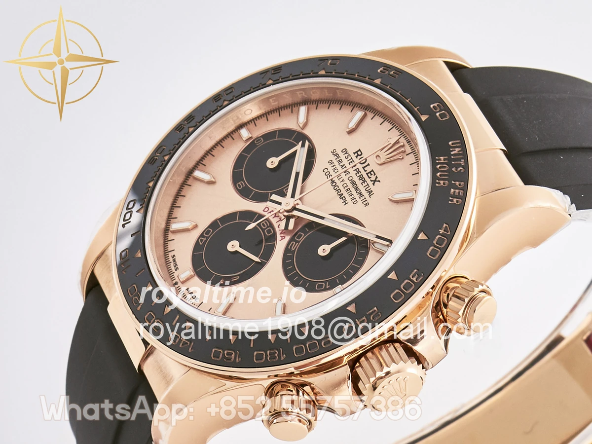 Rolex Daytona 126515 TMF RG/Black Dial on Oysterflex Strap DD4131 - Image 5