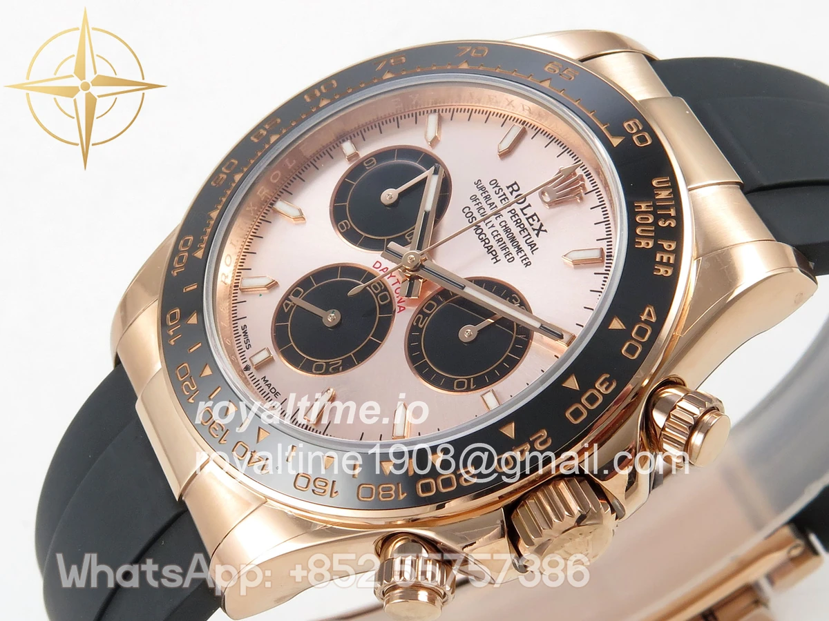 Rolex Daytona 126515 UFO RG/Black Dial on Oysterflex Strap UF4131 - Image 5
