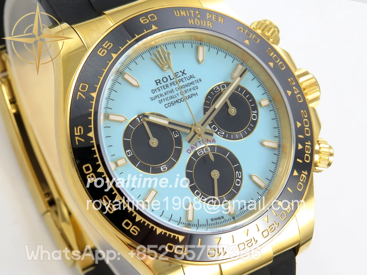 Rolex Daytona 126518 ARF Tiffany Blue Dial on Oysterflex Strap DD4131 V2 (Weighted) - Image 4
