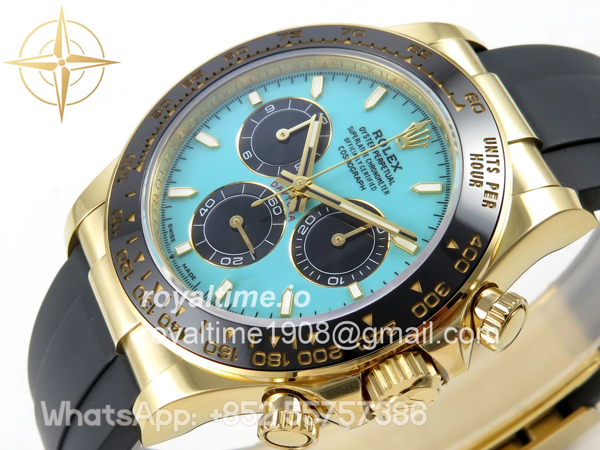 Rolex Daytona 126518 AVF Tiffany Blue Dial on Oysterflex Strap DD4131 (Mod) - Image 5