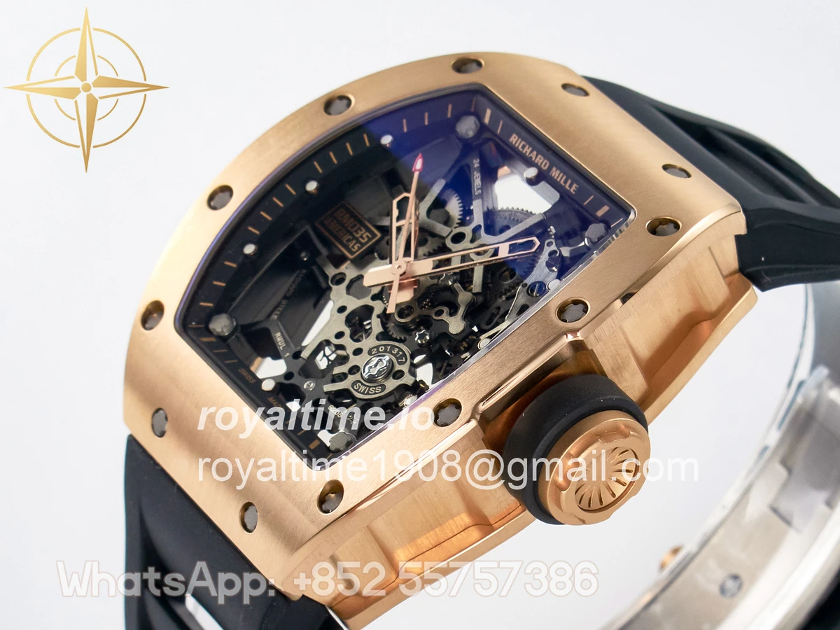 Richard Mille RM035-02 RG SONIC Skeleton Dial on Black Rubber Strap RMUL1 - Image 5