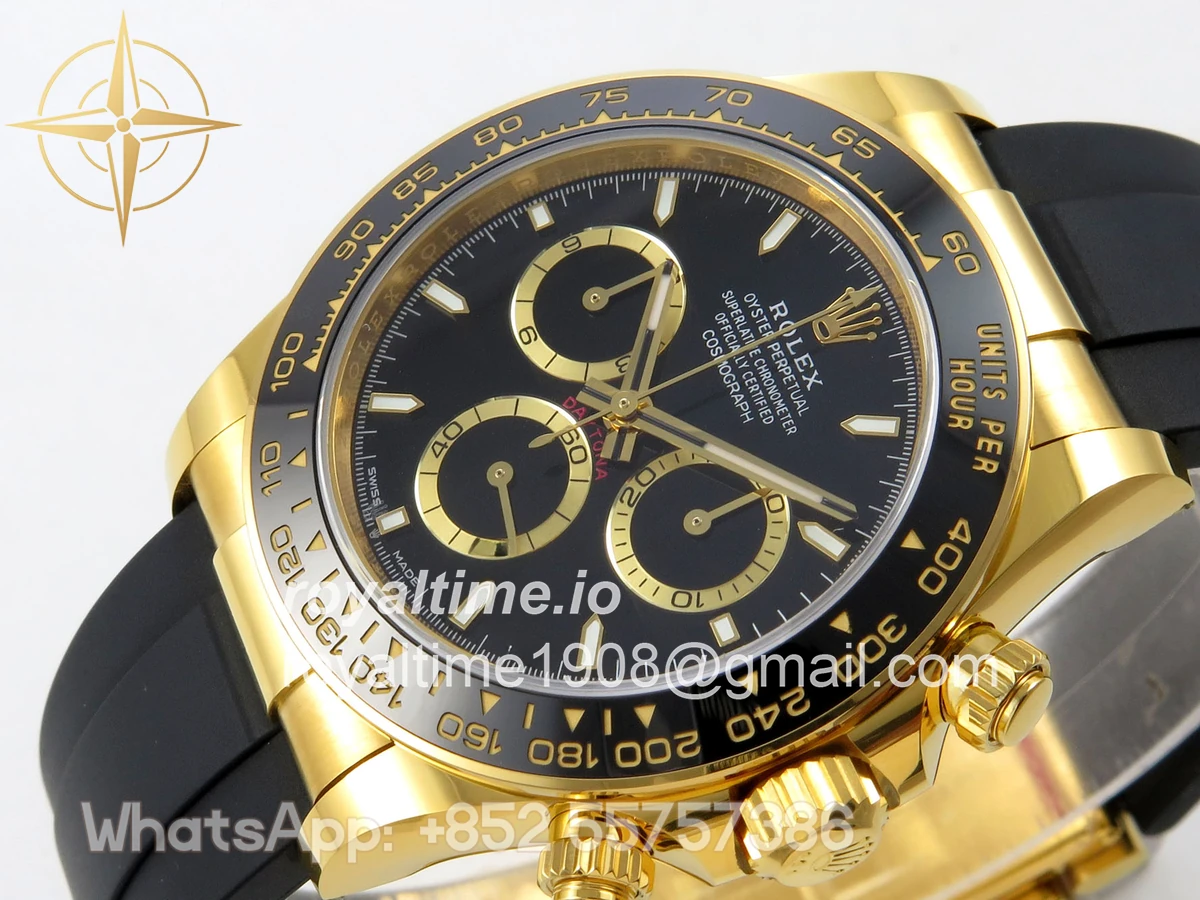Rolex Daytona 126518 BTF Black Dial on Oysterflex Strap DD4131 (Weighted) 162g - Image 5
