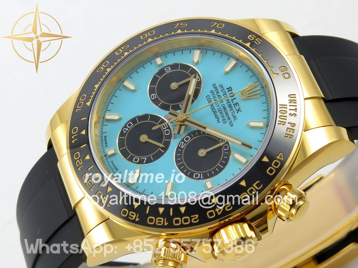 Rolex Daytona 126518 BTF Tiffany Dial on Oysterflex Strap DD4131 (Weighted) 162g - Image 5