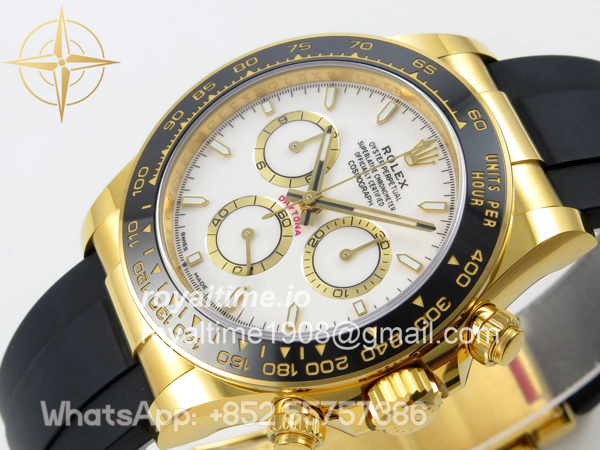 Rolex Daytona 126518 BTF White Dial on Oysterflex Strap DD4131 (Weighted) 162g - Image 5