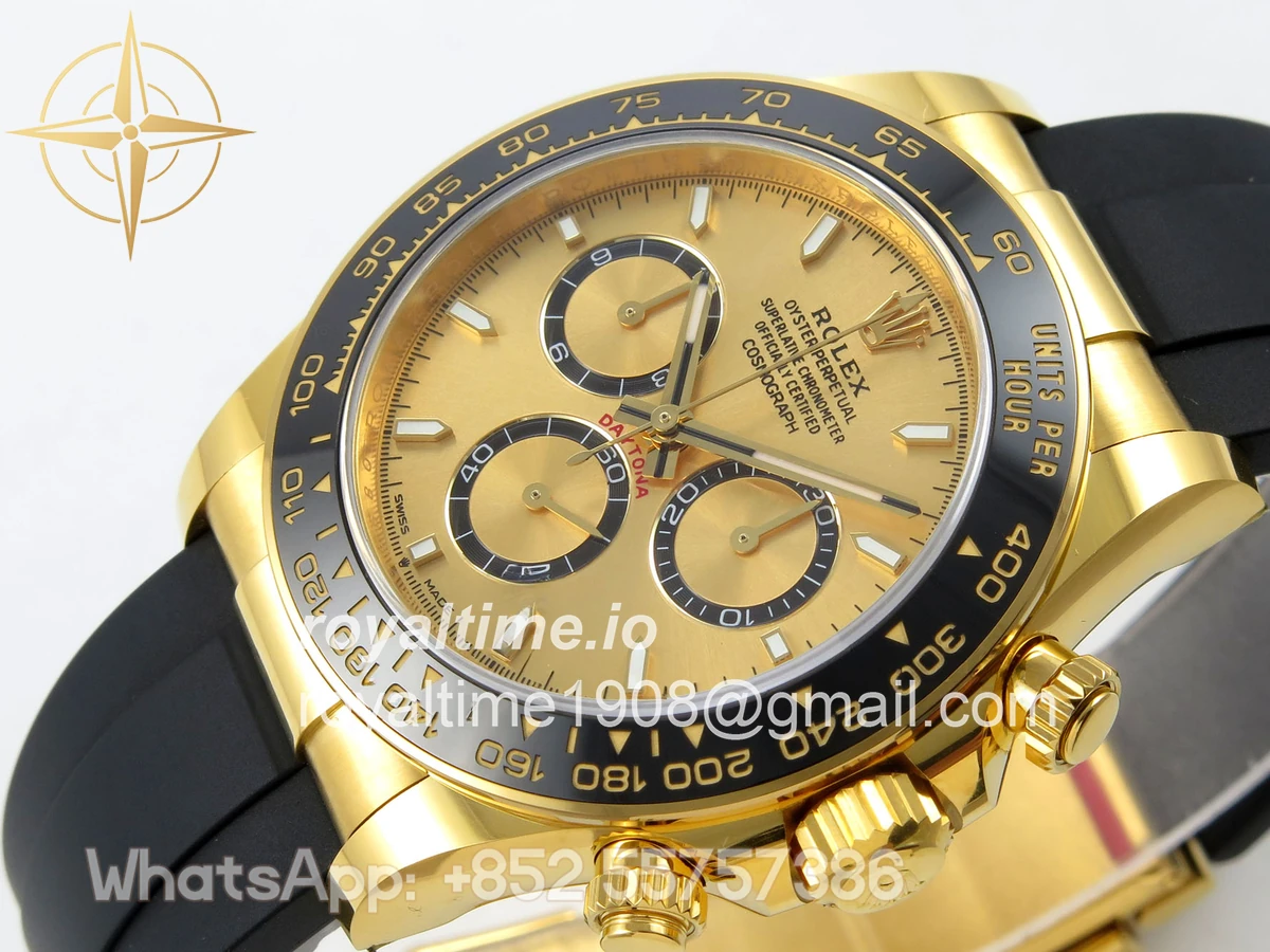 Rolex Daytona 126518 BTF YG Dial on Oysterflex Strap DD4131 (Weighted) 162g - Image 5