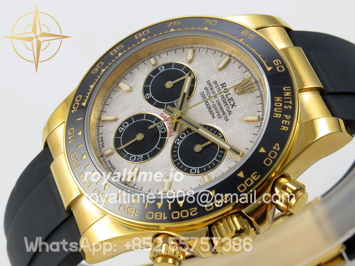 Rolex Daytona 126518 QF Meteorite Dial on Oysterflex Strap JH4131 V18 (Free Sprung) Weighted 157g - Image 5
