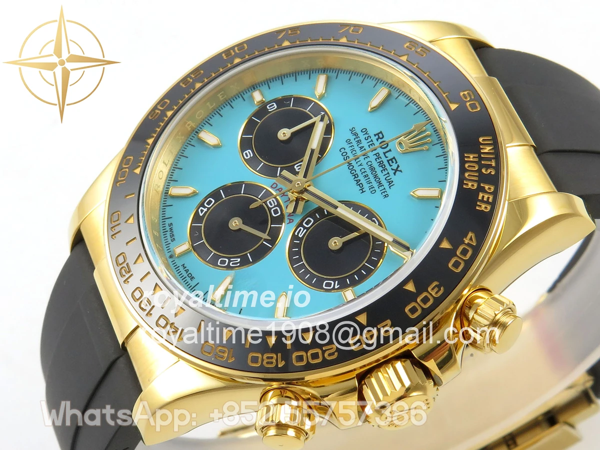 Rolex Daytona 126518 TMF Tiffany Blue Dial on Oysterflex Strap DD4131(162g) - Image 5
