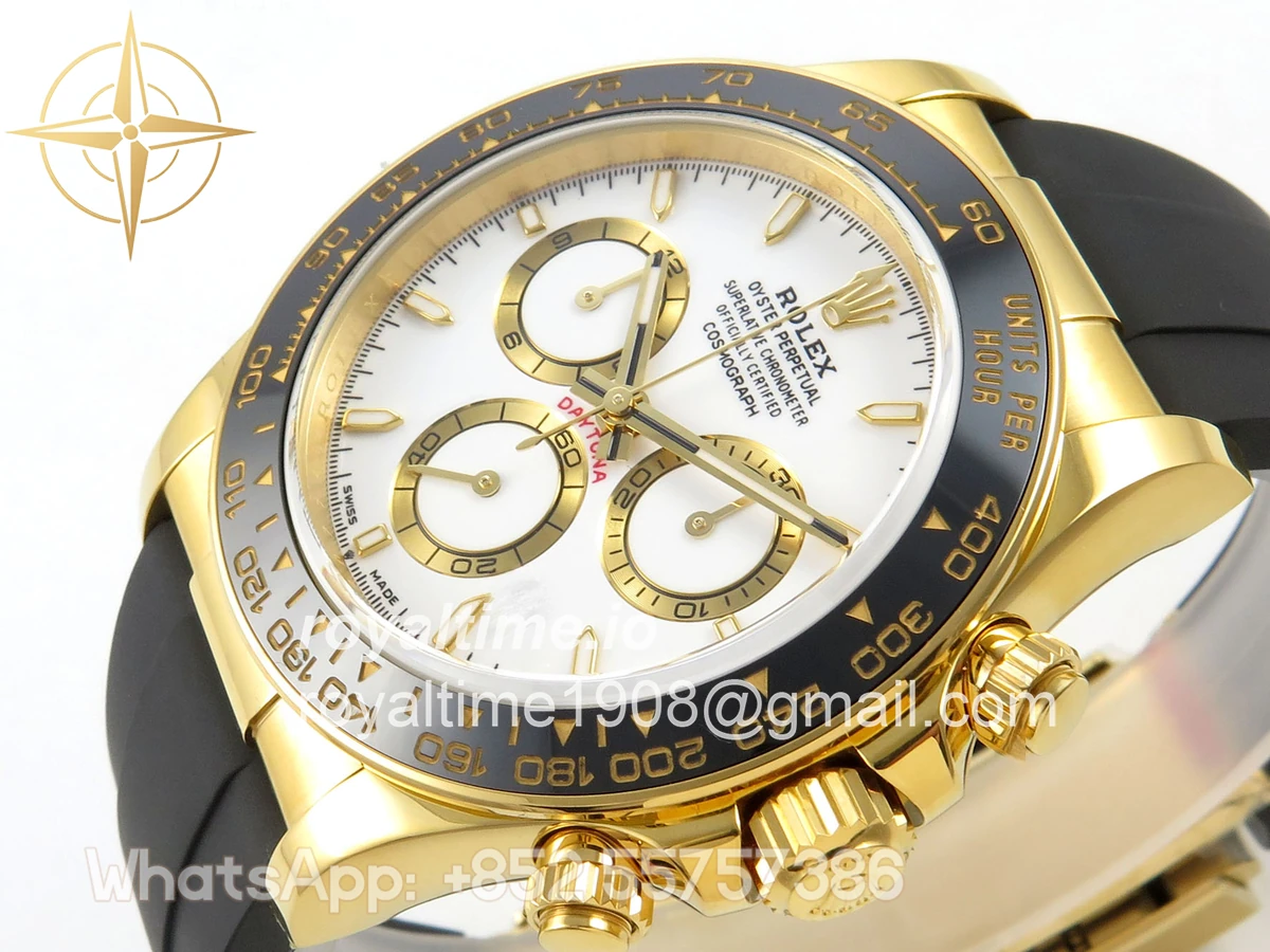 Rolex Daytona 126518 TMF White Dial on Oysterflex Strap DD4131(162g) - Image 5