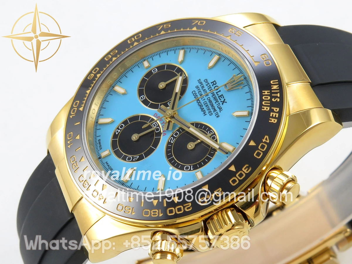 Rolex Daytona 126518 UFO Tiffany Turquoise Blue Dial on Oysterflex Strap UF4131 - Image 5