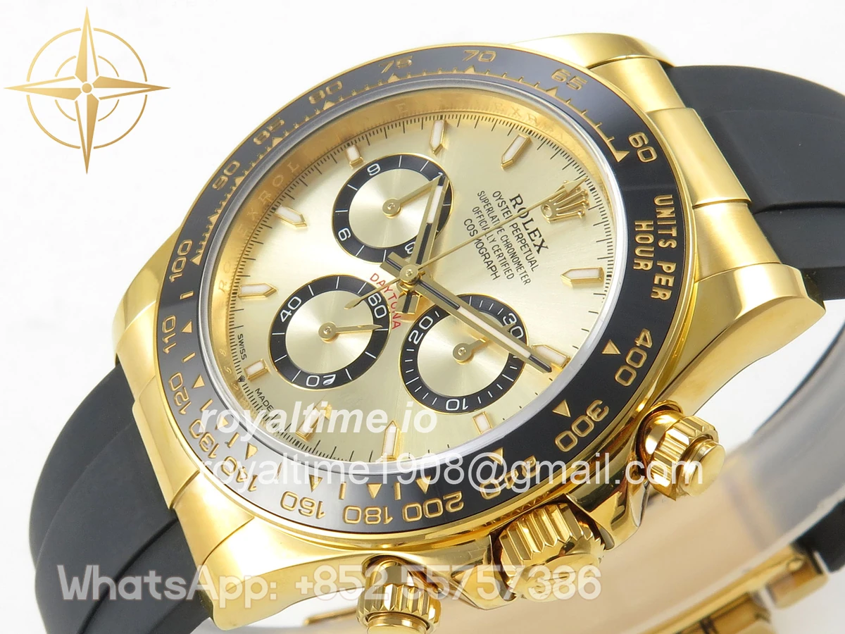 Rolex Daytona 126518 UFO YG Stick Dial on Oysterflex Strap UF4131 - Image 5