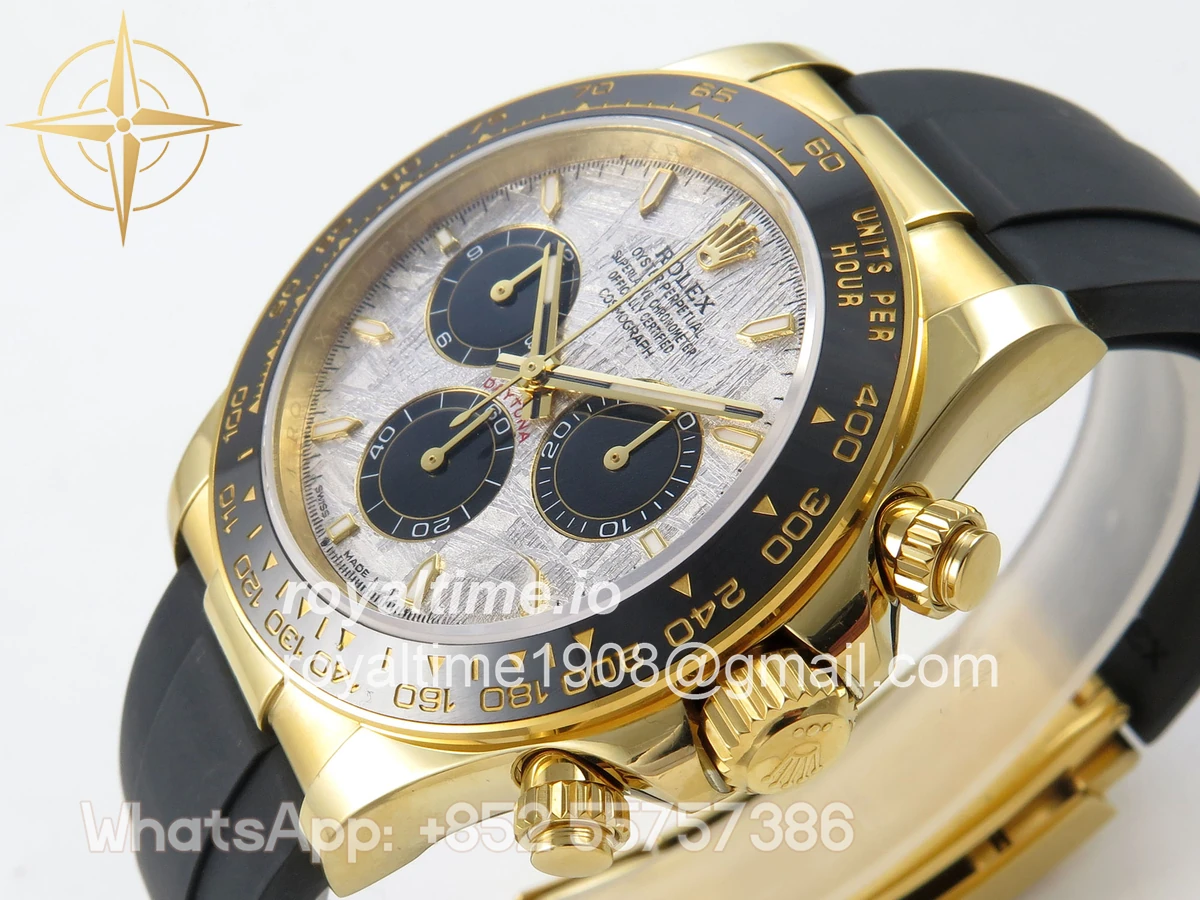 Rolex Daytona 126518 YG 3CF Meteorite Dial on Oysterflex Strap DD4131 (Gain Weight) - Image 5