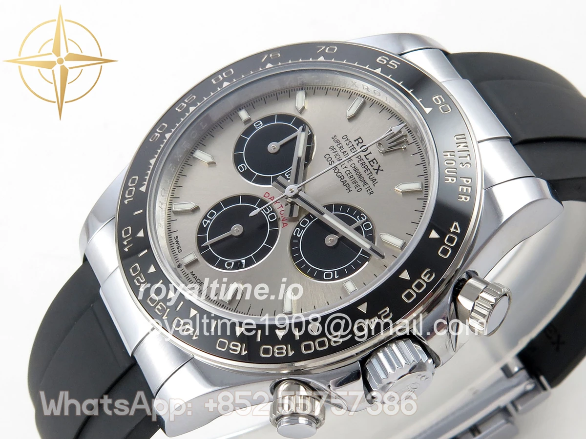 Rolex Daytona 126519 SS UFO 11:1 904L Steel Silver/Black Dial on SS Bracelet UF4131 (Free Sprung) - Image 5