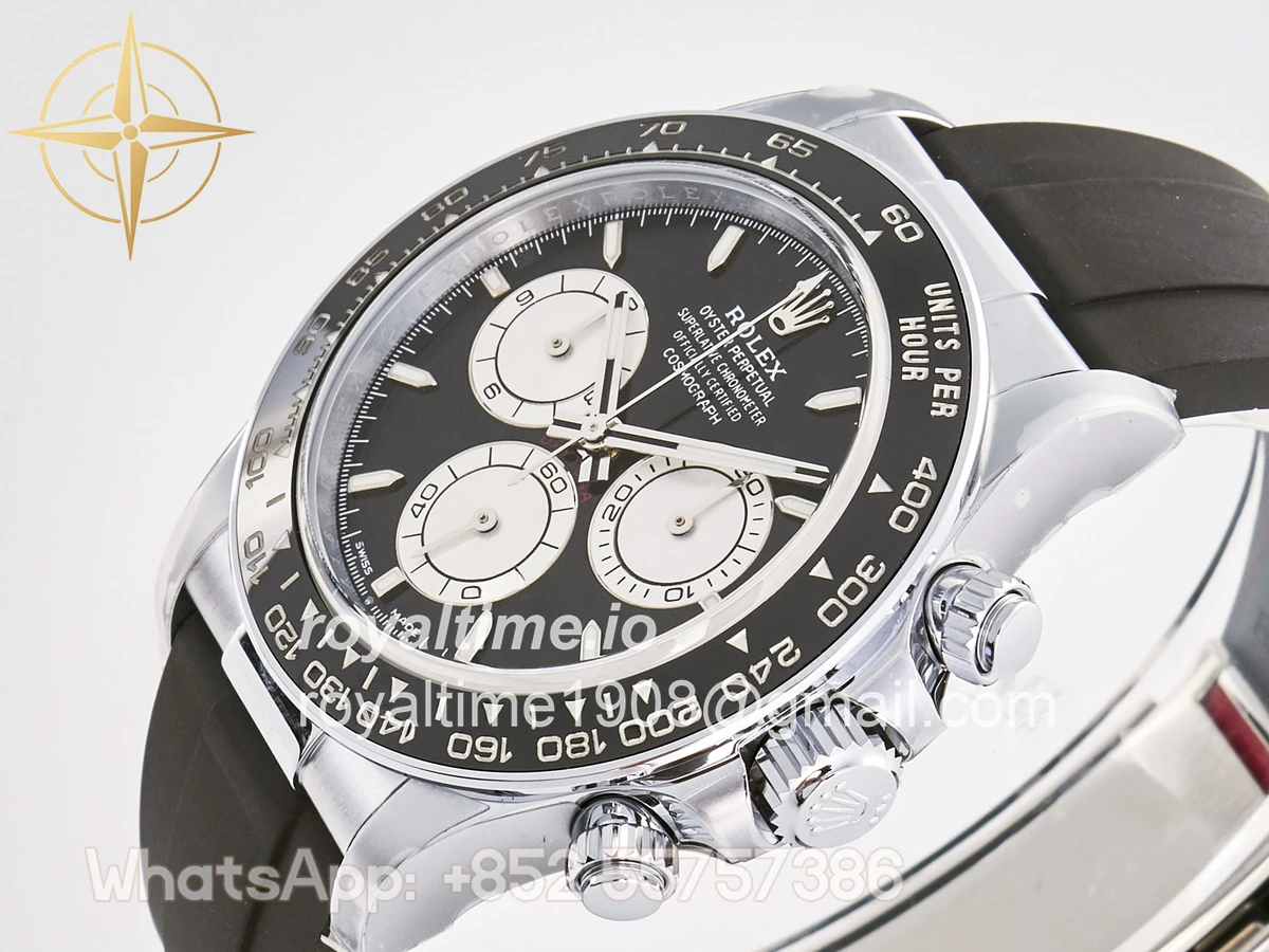 Rolex Daytona 126519 TMF Black/Silver Dial on Oysterflex Strap DD4131 - Image 5