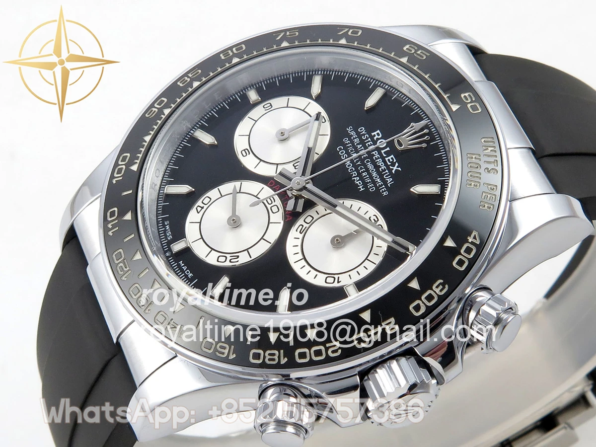 Rolex Daytona 126519 TMF Black/Silver Dial on Oysterflex Strap DD4131(162g) - Image 5