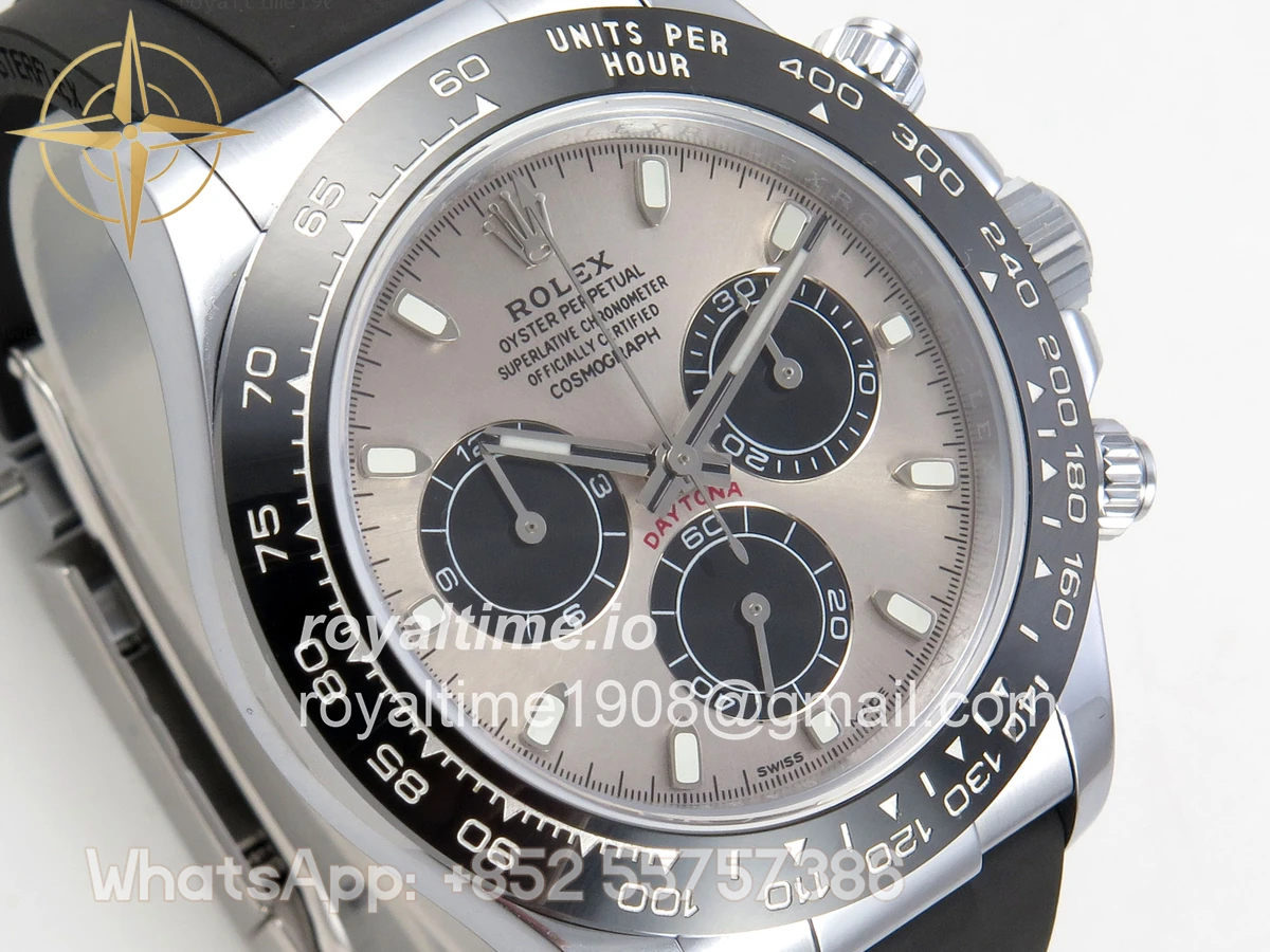 Rolex Daytona 126519 TMF Gray/Black Dial on Oysterflex Strap SH4131 (Weighted) - Image 5