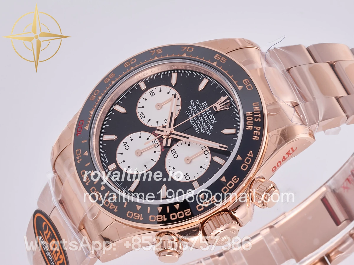 Rolex Daytona 126525 LN Le Mans QF on RG Bracelet JH4132 Free Sprung (Weighted) 175g - Image 5