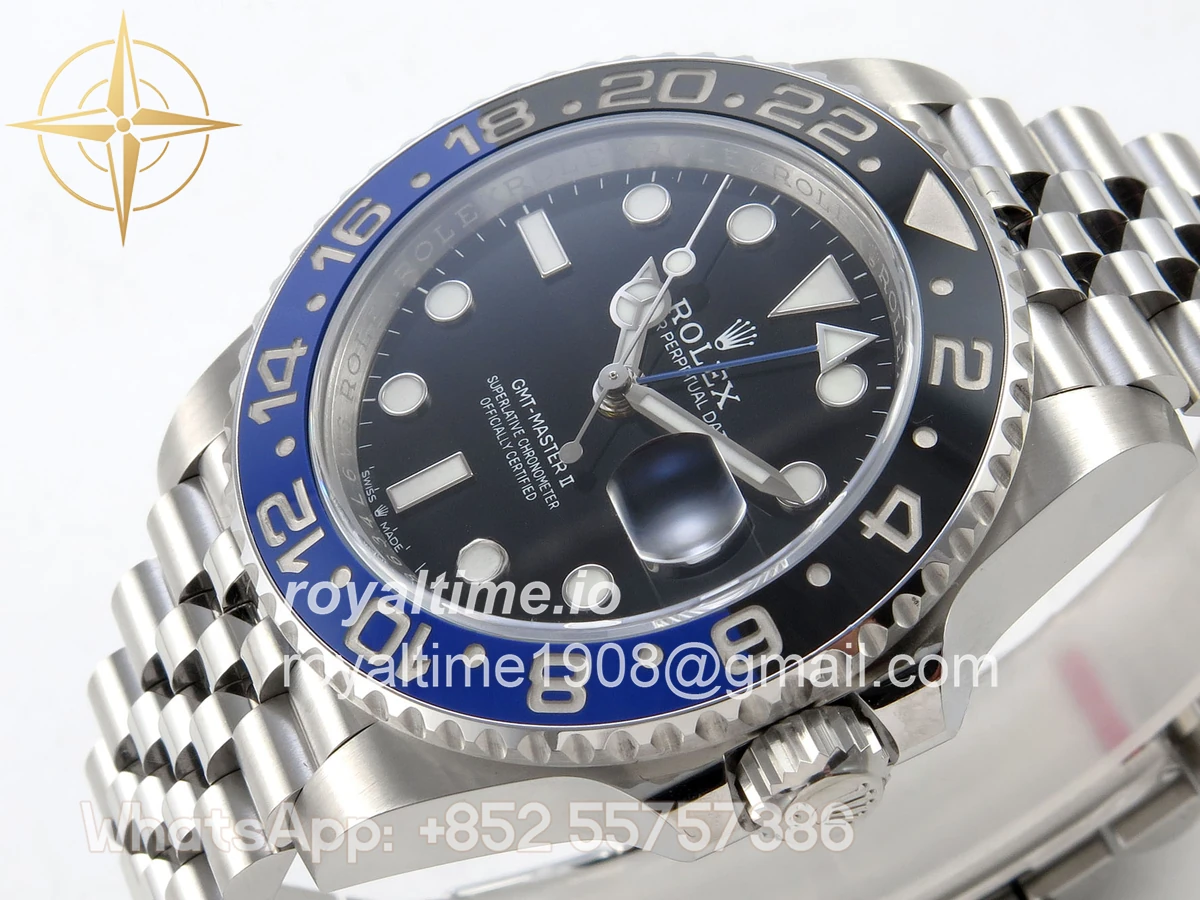 Rolex GMT-Master II 126710 BLNR ERF Black Stick Dial on Jubilee Bracelet JH3235 (Free Sprung) - Image 5