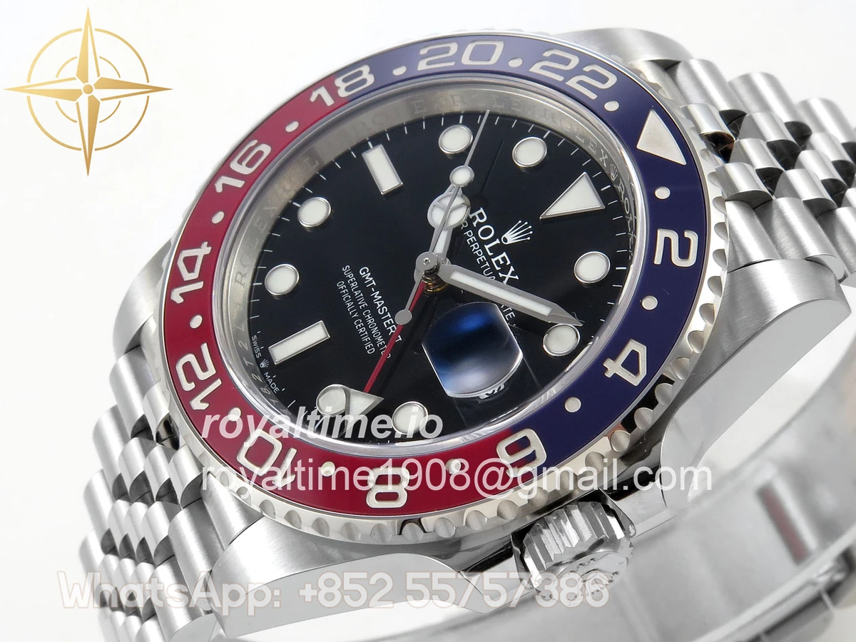 Rolex GMT-Master II 126710 BLRO 904L SS VF Black Dial On Jubilee Bracelet DD3285 CHS - Image 5