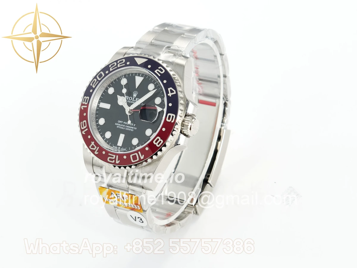 Rolex GMT-Master II 126710 Blue/Red Ceramic ARF on Oyster Bracelet DD3285 CHS V3 - Image 5