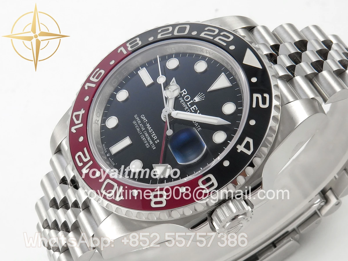 Rolex GMT-Master II 126710 Coke 904L Steel SCF Black Dial on Jubilee Bracelet SH3285 CHS - Image 5