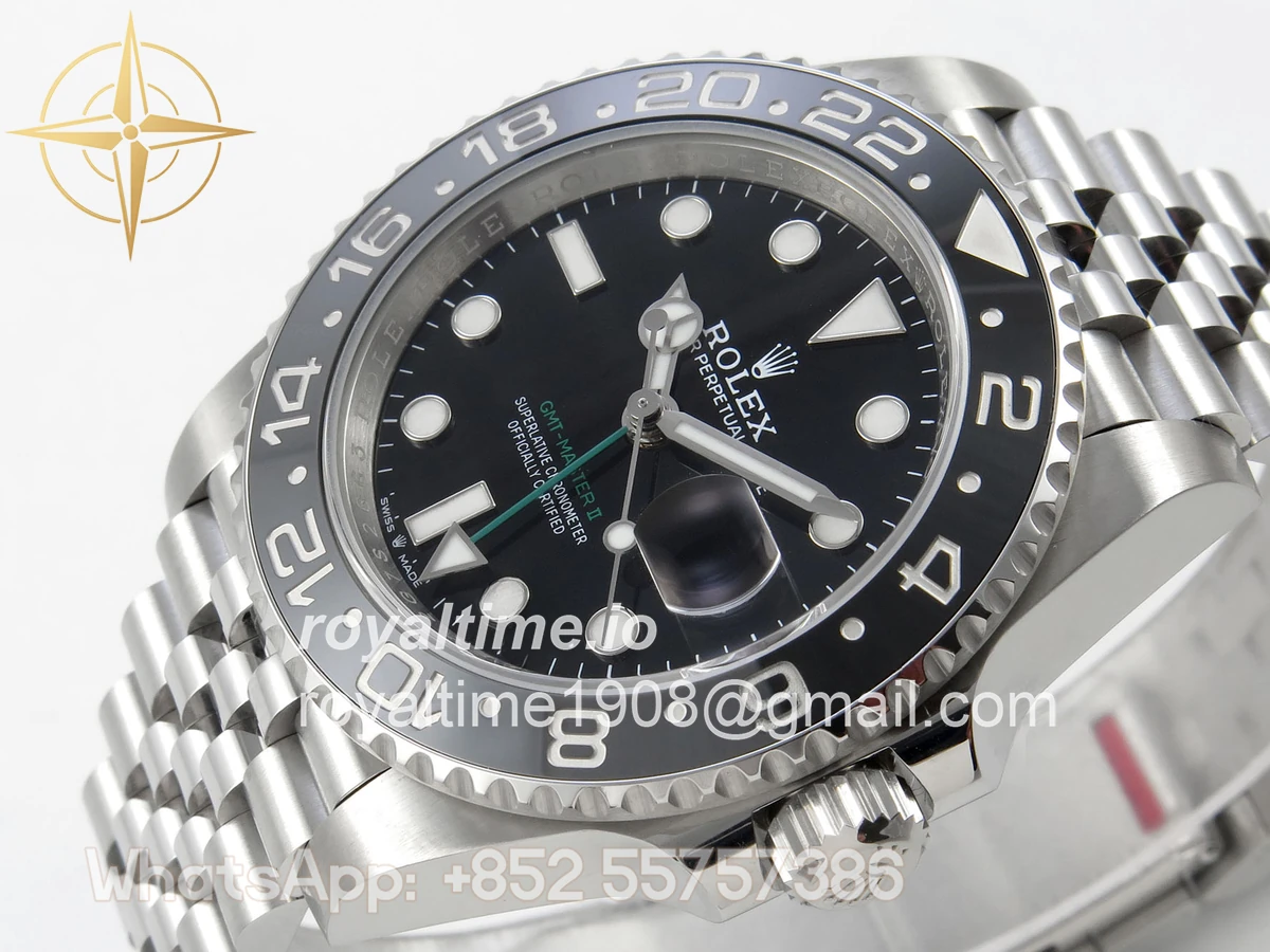 Rolex GMT-Master II 126710 GRNR 904L Steel RF on Jubilee Bracelet JH3285 - Image 5
