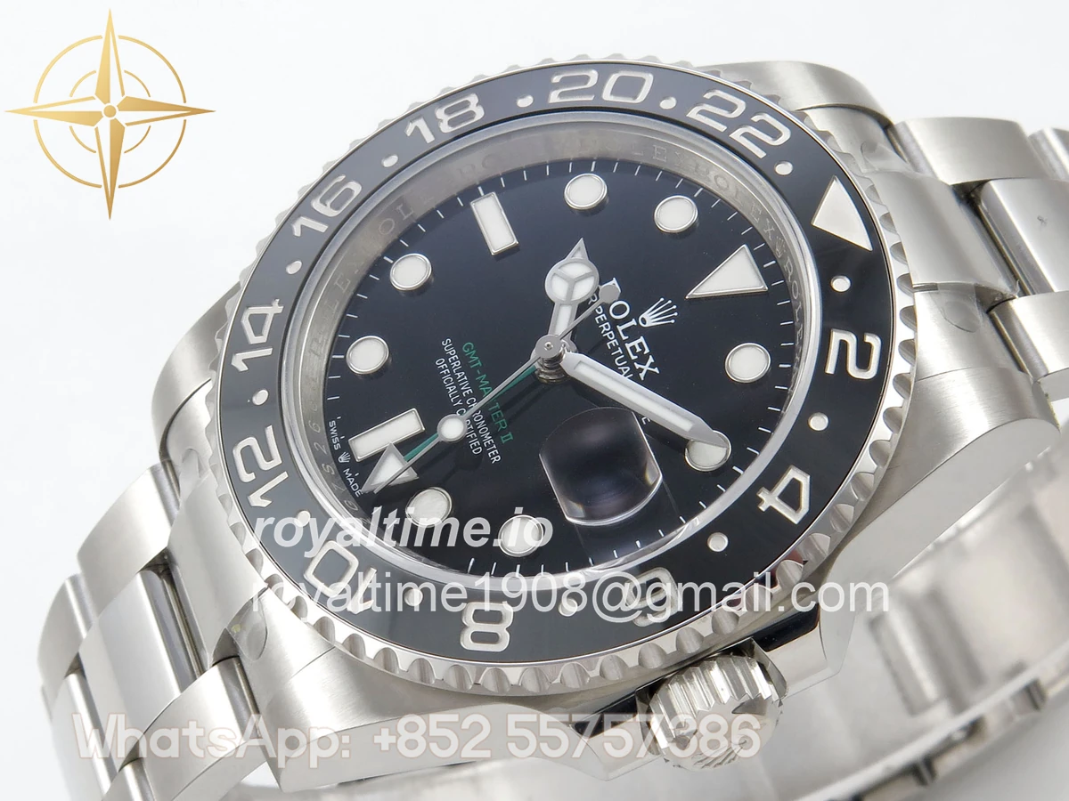 Rolex GMT-Master II 126710 GRNR 904L Steel RF on Oyster Bracelet JH3285 (Free Sprung) - Image 5