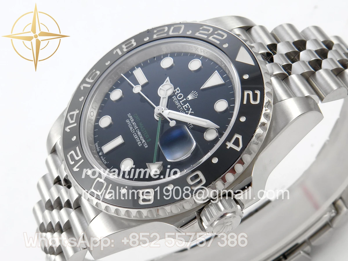 Rolex GMT-Master II 126710 GRNR 904L Steel SCF Black Dial on Jubilee Bracelet SH3285 CHS - Image 5