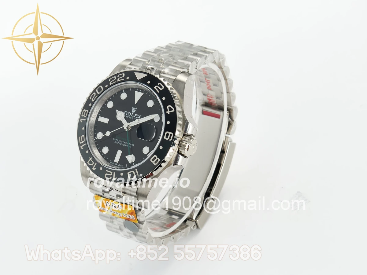 Rolex GMT-Master II 126710 GRNR Black/Gray Ceramic ARF on Jubilee Bracelet DD3285 CHS V3 - Image 5