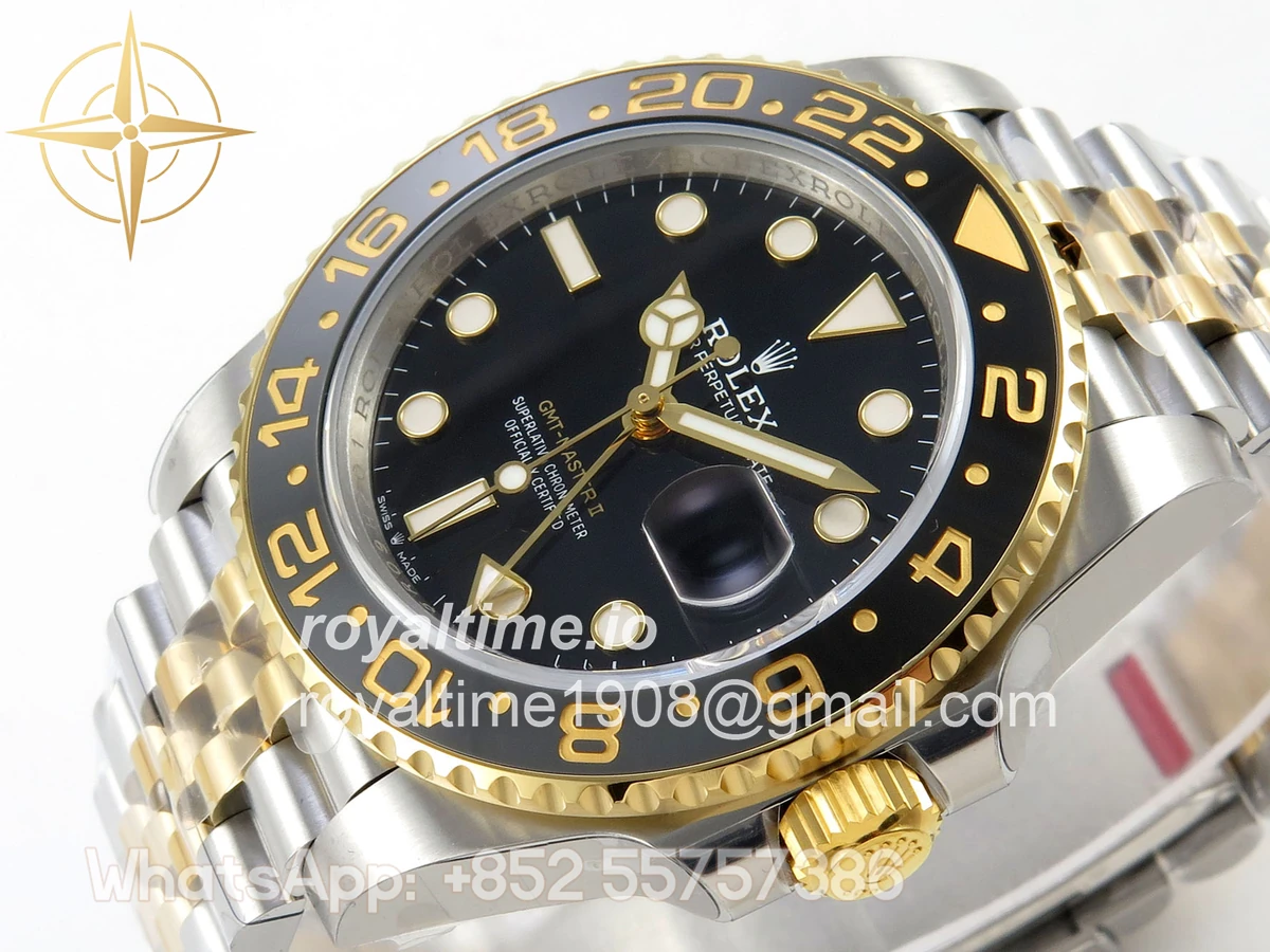 Rolex GMT-Master II 126713 GRNR Gain Weight VSF Black Dial On SS/YG Jubilee Bracelet DD3285 CHS - Image 5