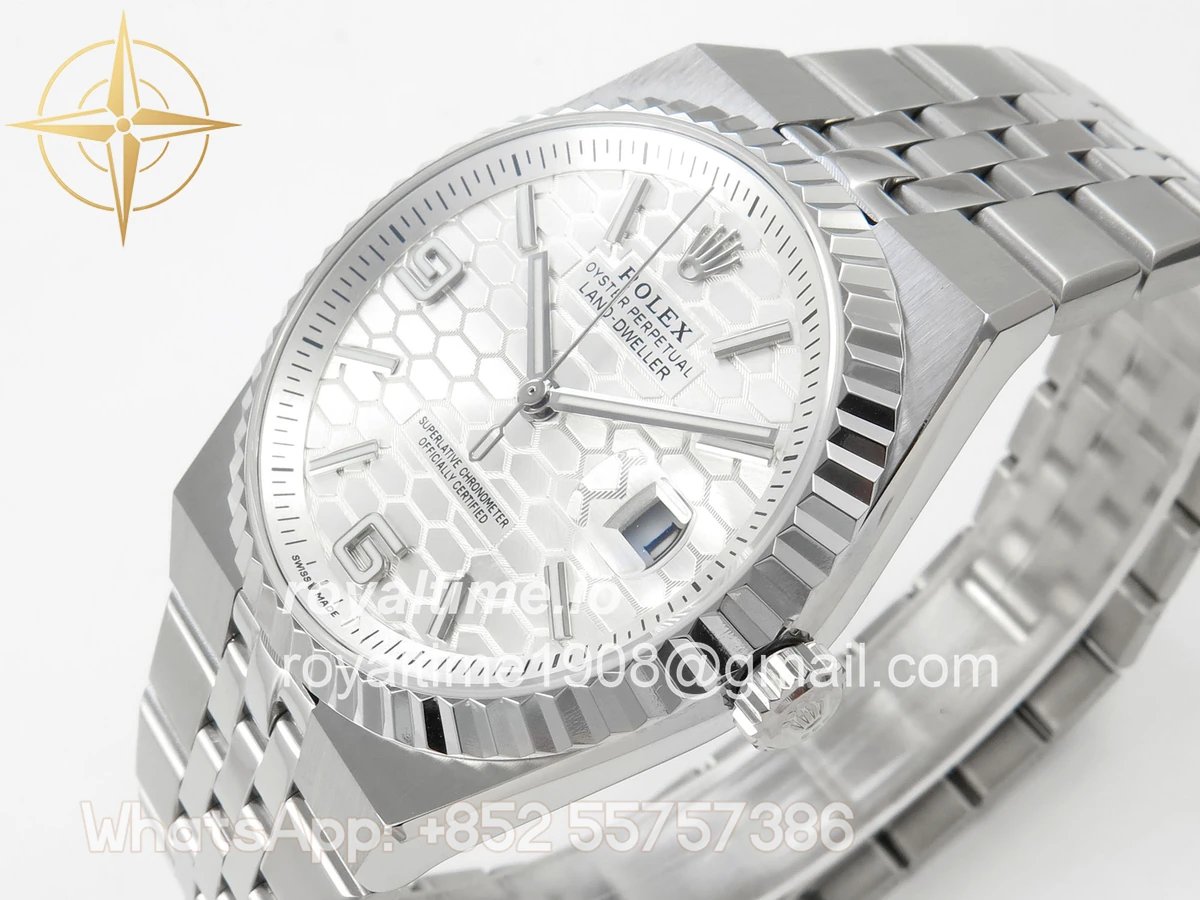 Rolex Land Dweller 127334 DIWF White Dial on SS Bracelet A7135 - Image 5