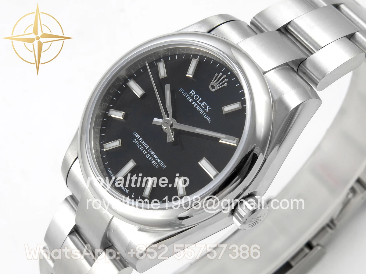 Rolex Oyster Perpetual 31mm 277200 DIWF Black Dial on SS Bracelet A2232 - Image 5