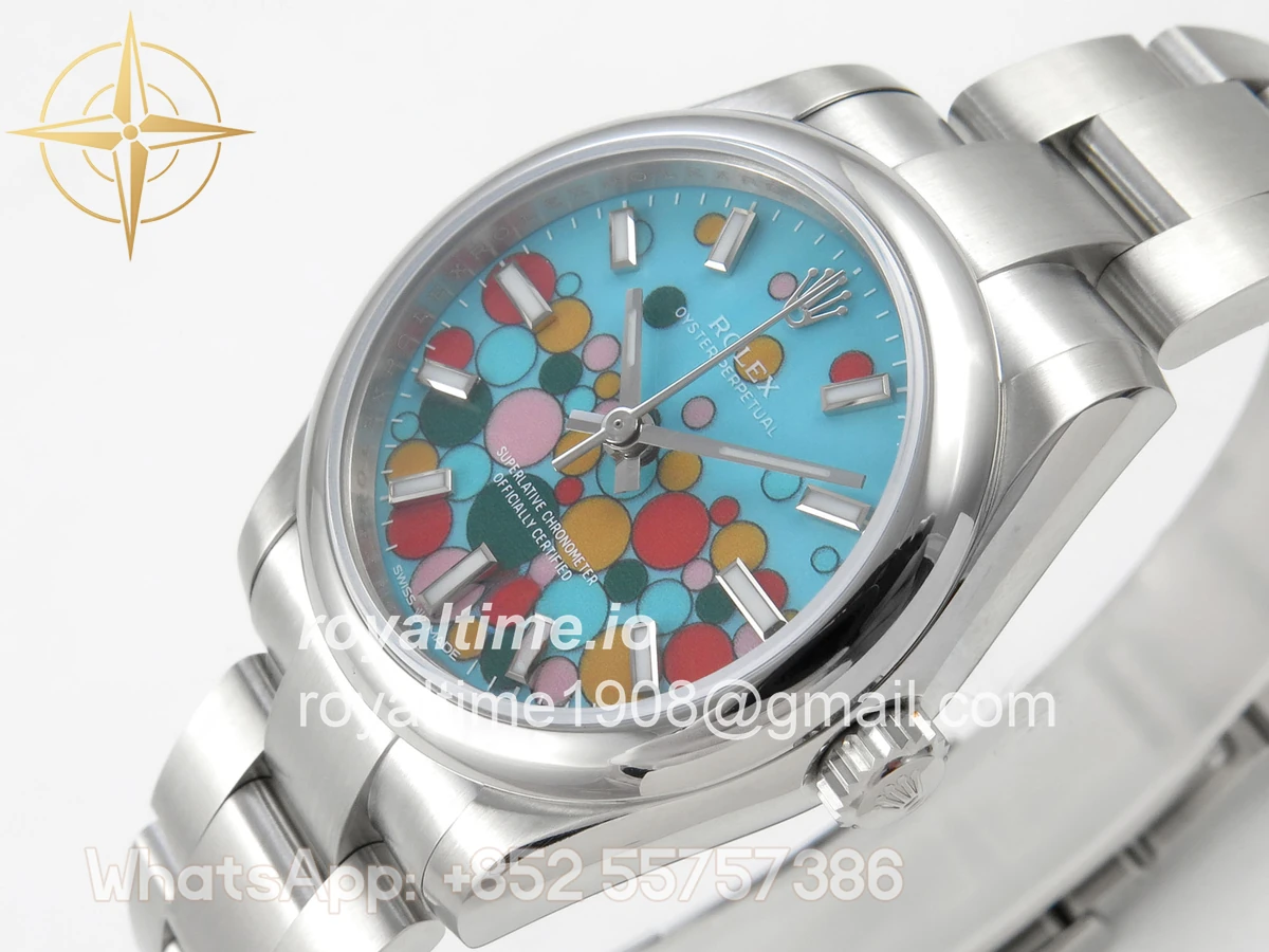 Rolex Oyster Perpetual 31mm 277200 DIWF Celebration Dial on SS Bracelet A2232 - Image 5