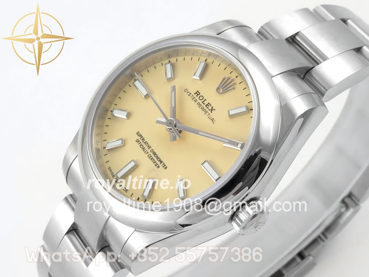 Rolex Oyster Perpetual 31mm 277200 DIWF Cream Dial on SS Bracelet A2232 - Image 5
