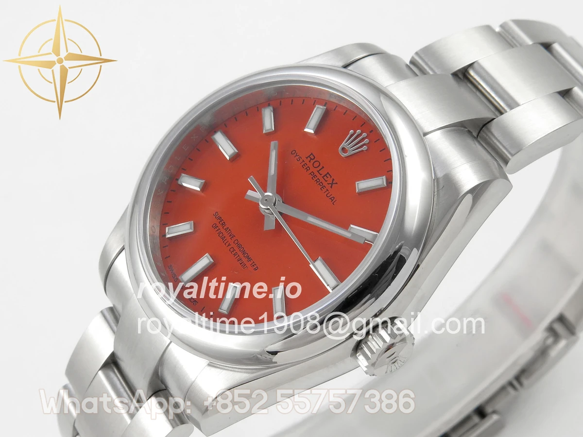 Rolex Oyster Perpetual 31mm 277200 DIWF Orange Dial on SS Bracelet A2232 - Image 5
