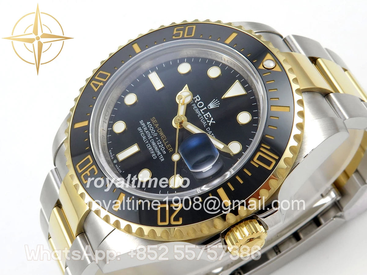 Rolex Sea-Dweller 126603 QF Black Dial on SS/YG Bracelet QF3235 - Image 5
