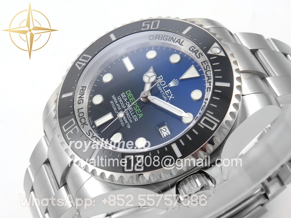 Rolex Sea-Dweller DEEPSEA 126660 “D-BLUE” QF 904L SS Case and Bracelet QF3235 - Image 5