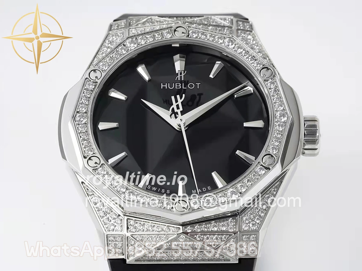 Hublot Classic Fusion Orlinski Titanium Alternative Pave 40mm Black Dial - Image 5