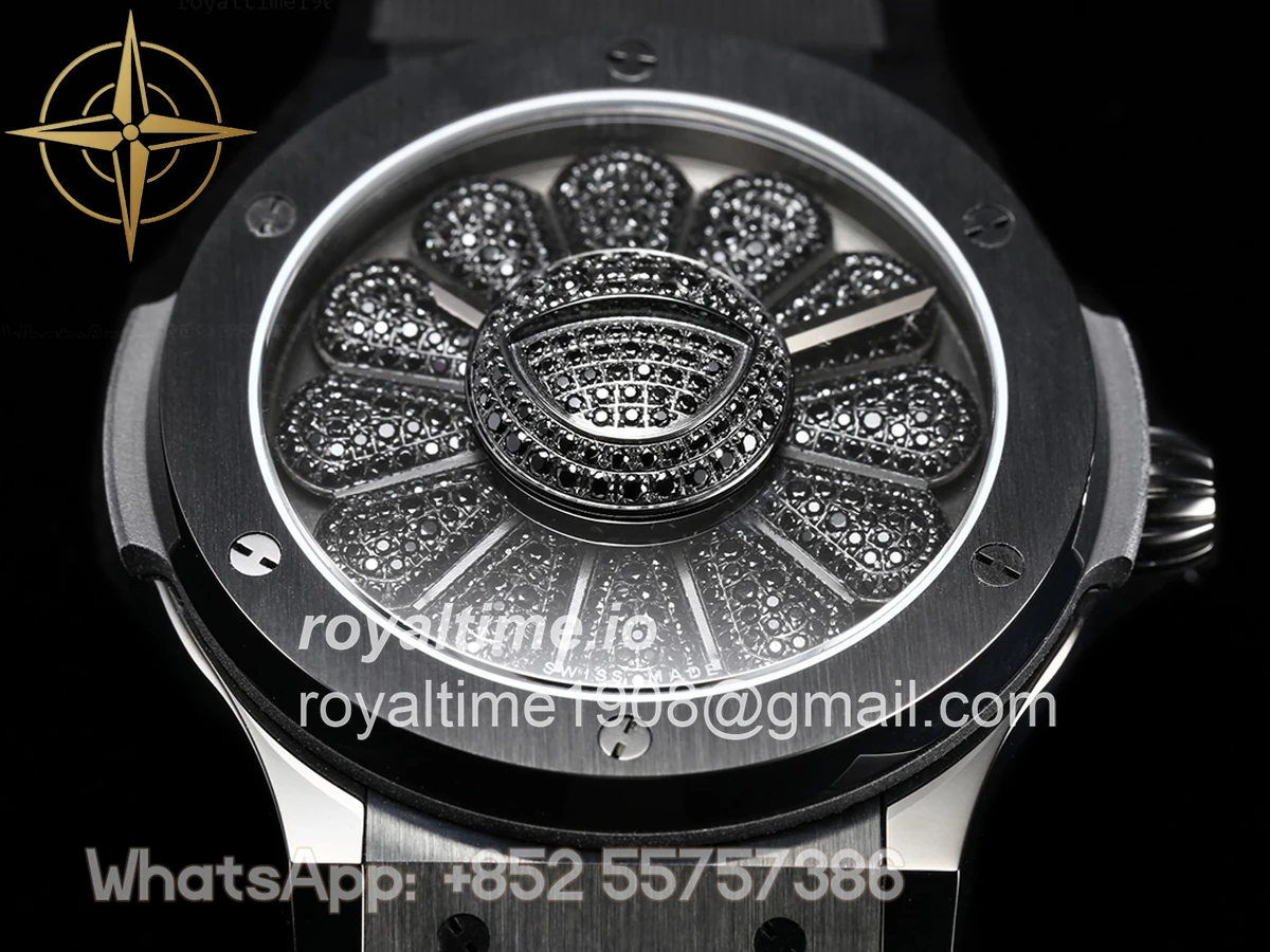 Hublot Classic Fusion Takashi Murakami 45mm Sunflower Dial on Rubber Strap - Image 5
