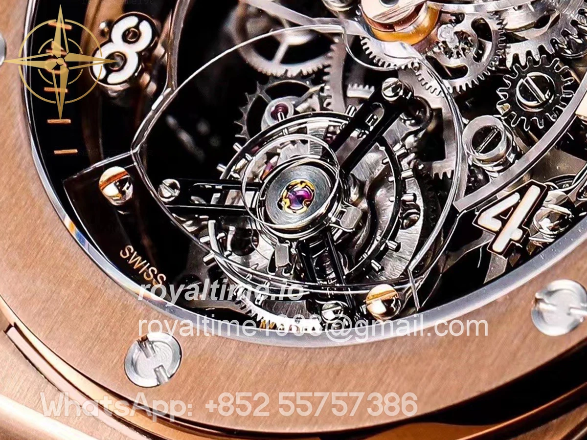 Hublot Classic Fusion Tourbillon 45mm Skeleton Dial in Rose Gold - Image 5