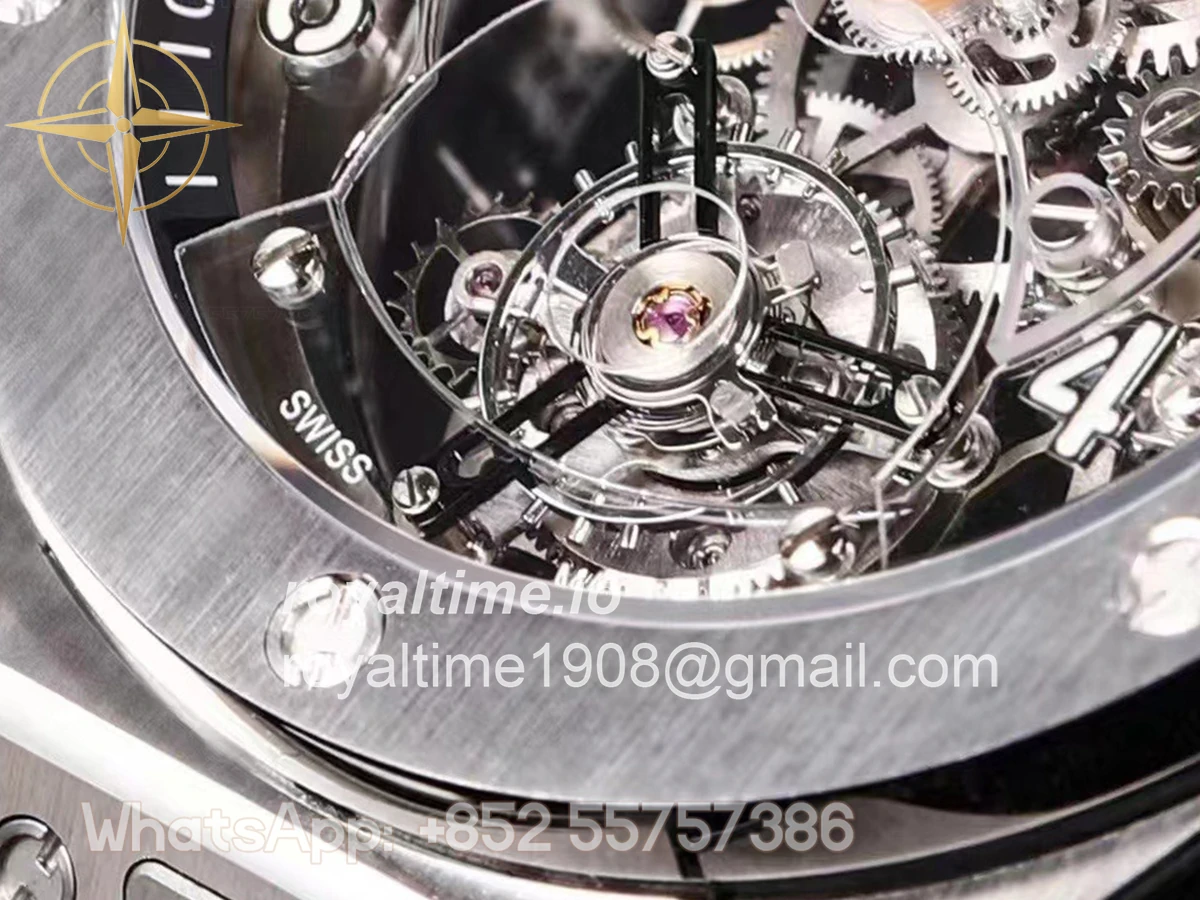 Hublot Classic Fusion Tourbillon 45mm Skeleton Dial in Steel - Image 5