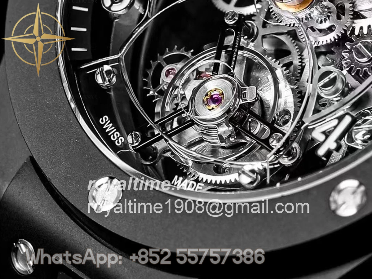 Hublot Classic Fusion Tourbillon 45mm with Ceramic Bezel Skeleton Dial in Ceramic - Image 5