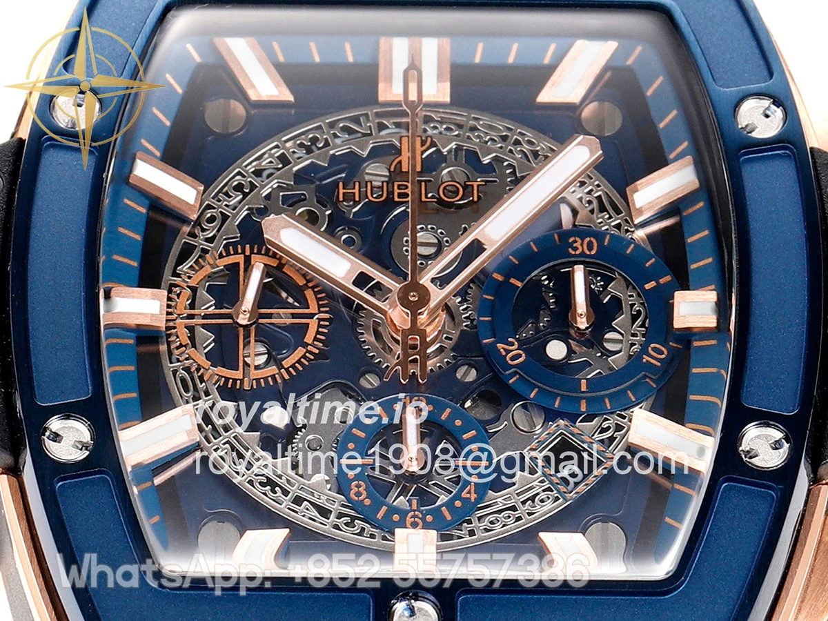 Hublot Spirit of Big Bang King Gold Blue Ceramic 42mm - Image 5