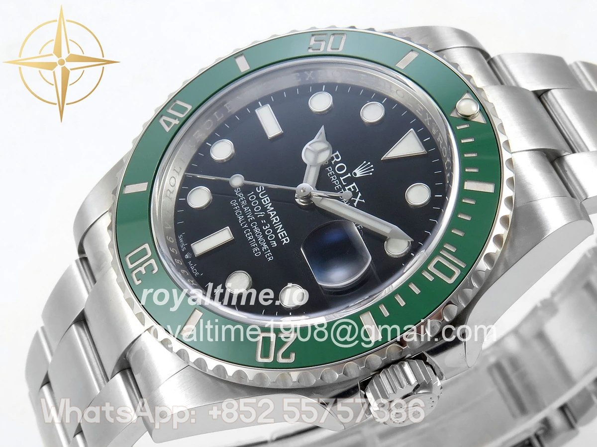 Rolex Submariner 41mm 126610 LV Kermit SCF 904L SS Case and Bracelet DD3235 - Image 5