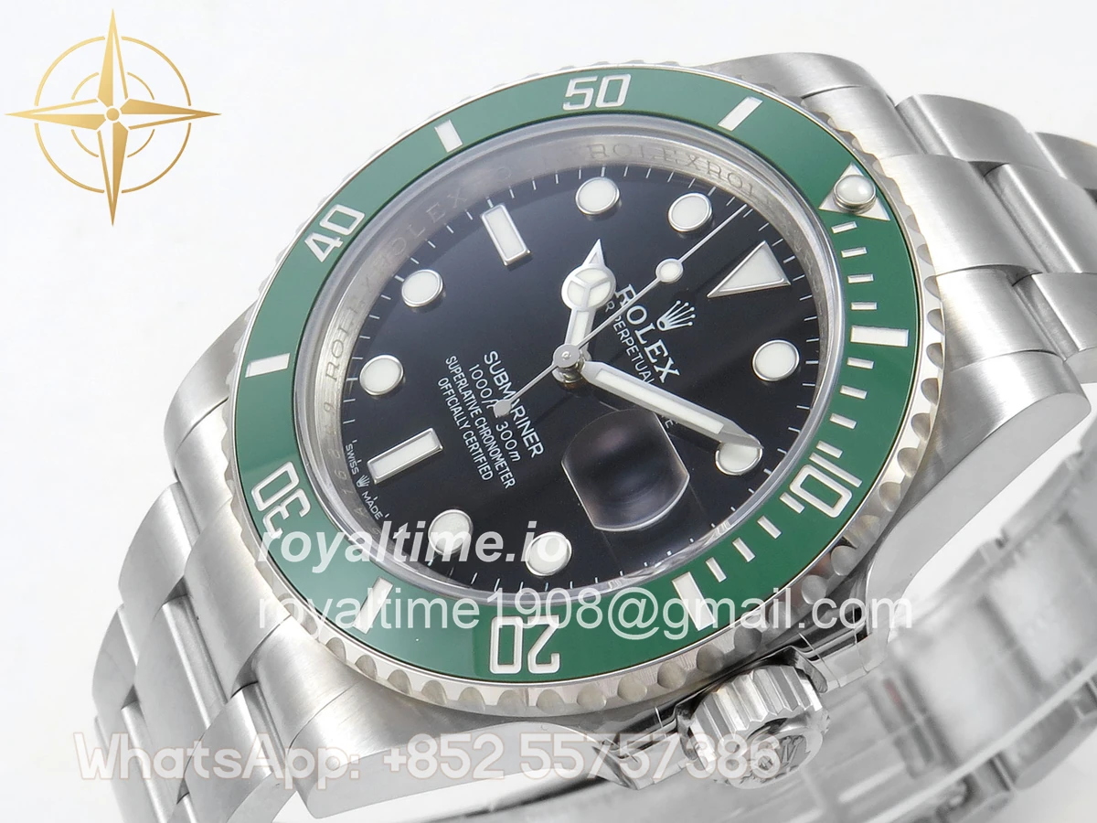 Rolex Submariner 41mm 126610 LV QF Green Ceramic Black Dial on SS Bracelet QF3235 - Image 5